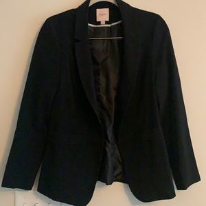 Candies black open front blazer